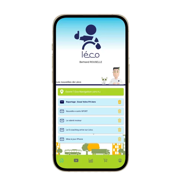 Léco transforme les litres de carburant économisés en bons d’achat.
© Léco