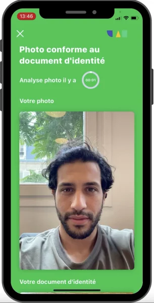 L’app d’IA iziCheck d’iziwork indique en quelques secondes que la personne correspond bien à son document d’identité.
© iziwork