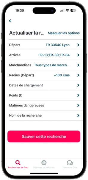 Les utilisateurs de Teleroute disposent d’une appli qui leur permet de faire des recherches durant leurs déplacements.
© Teleroute